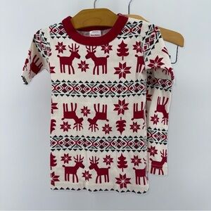 Hanna Andersson Reindeer Short Sleeve and Short Pajama Set